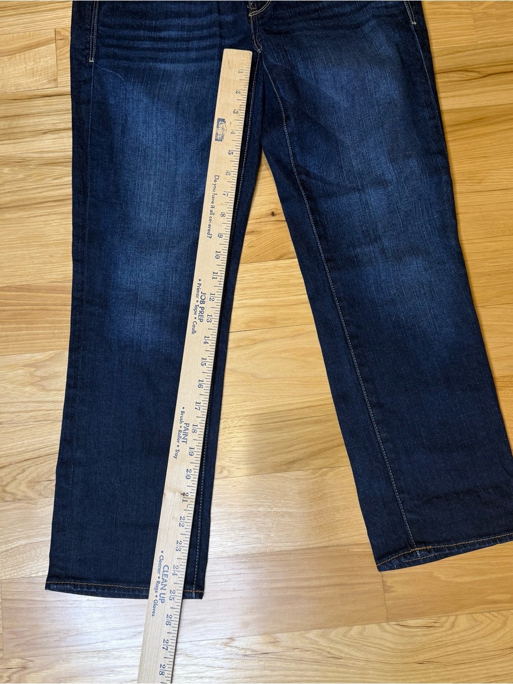 American Eagle Outfitters Women’s Dark Blue Straight crop Jeans - Picture 2 of 10
